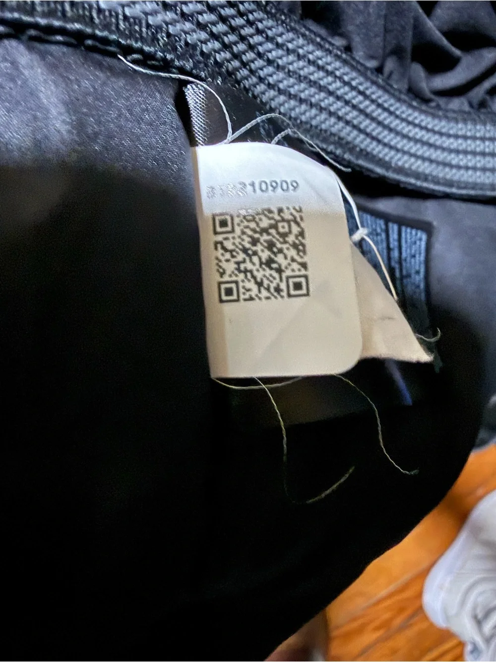 The North Face Kids Black Hooded Shell Jacket with White Logo
